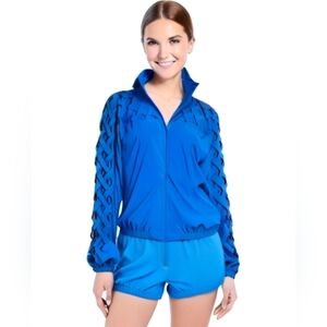 Teddi vintage blue bomber jacket size large